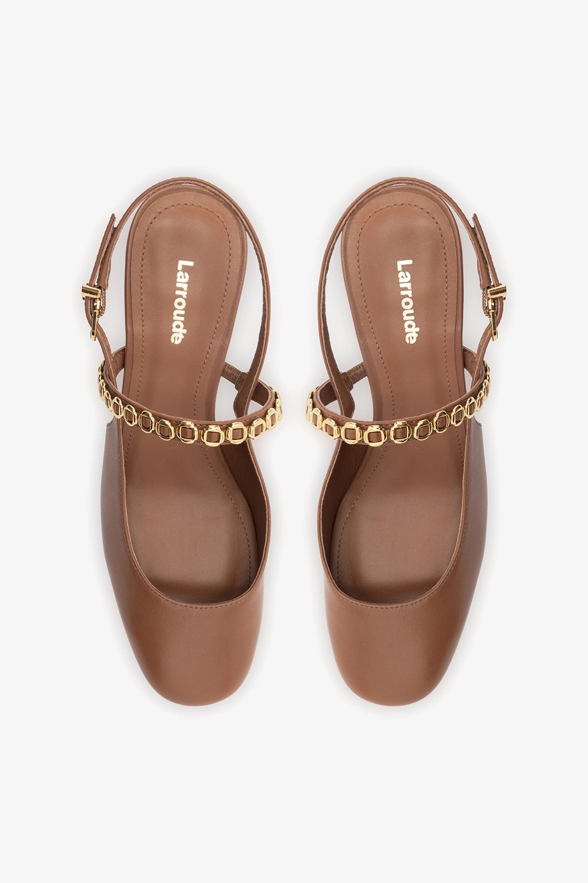 Georgina Milanina Pump In Caramel Leather - Larroude