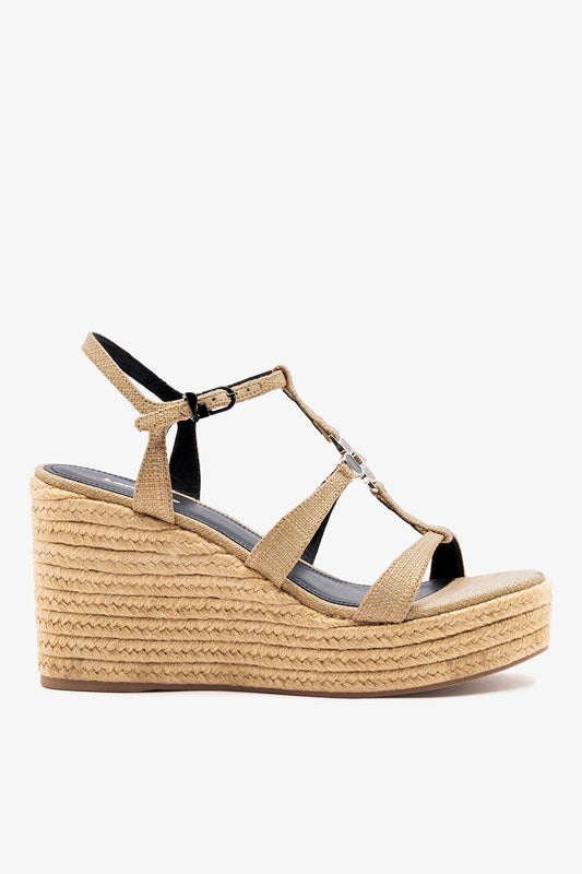 Hana Espadrille Sandal Beige Raffia - Larroude