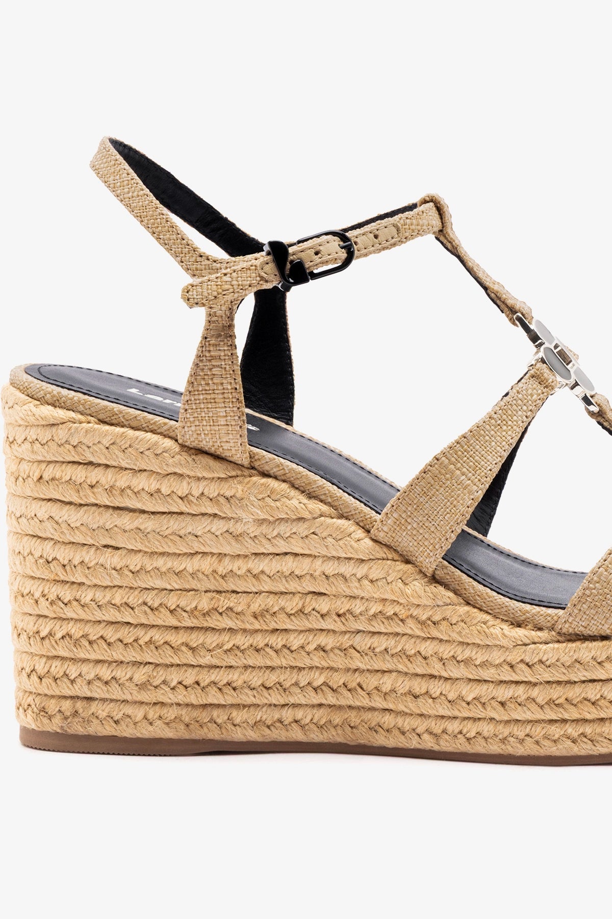 Hana Espadrille Sandal Beige Raffia - Larroude
