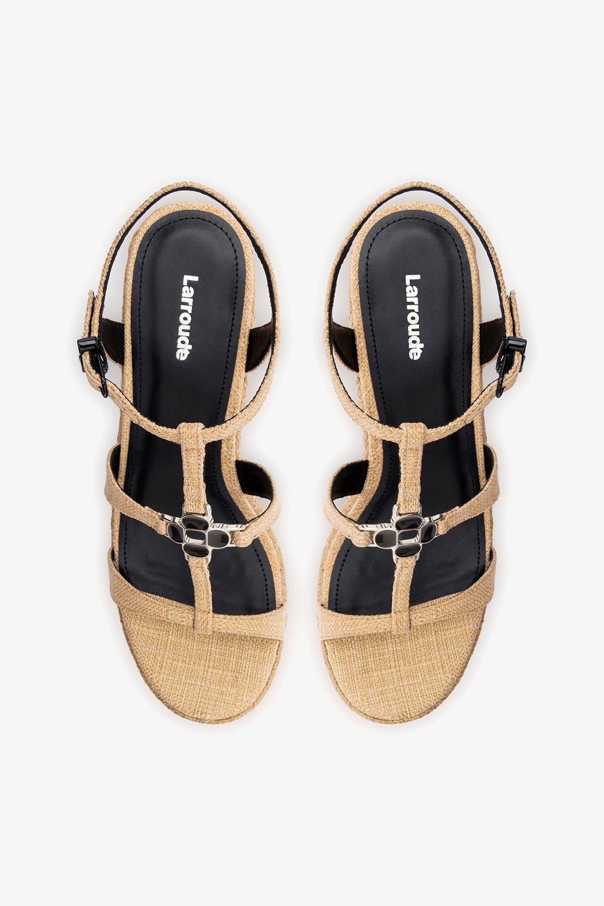 Hana Espadrille Sandal Beige Raffia - Larroude