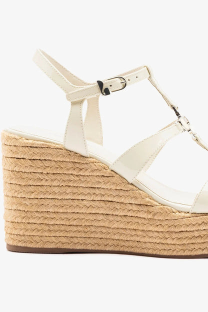 Hana Espadrille Sandal Ivory Leather - Larroude