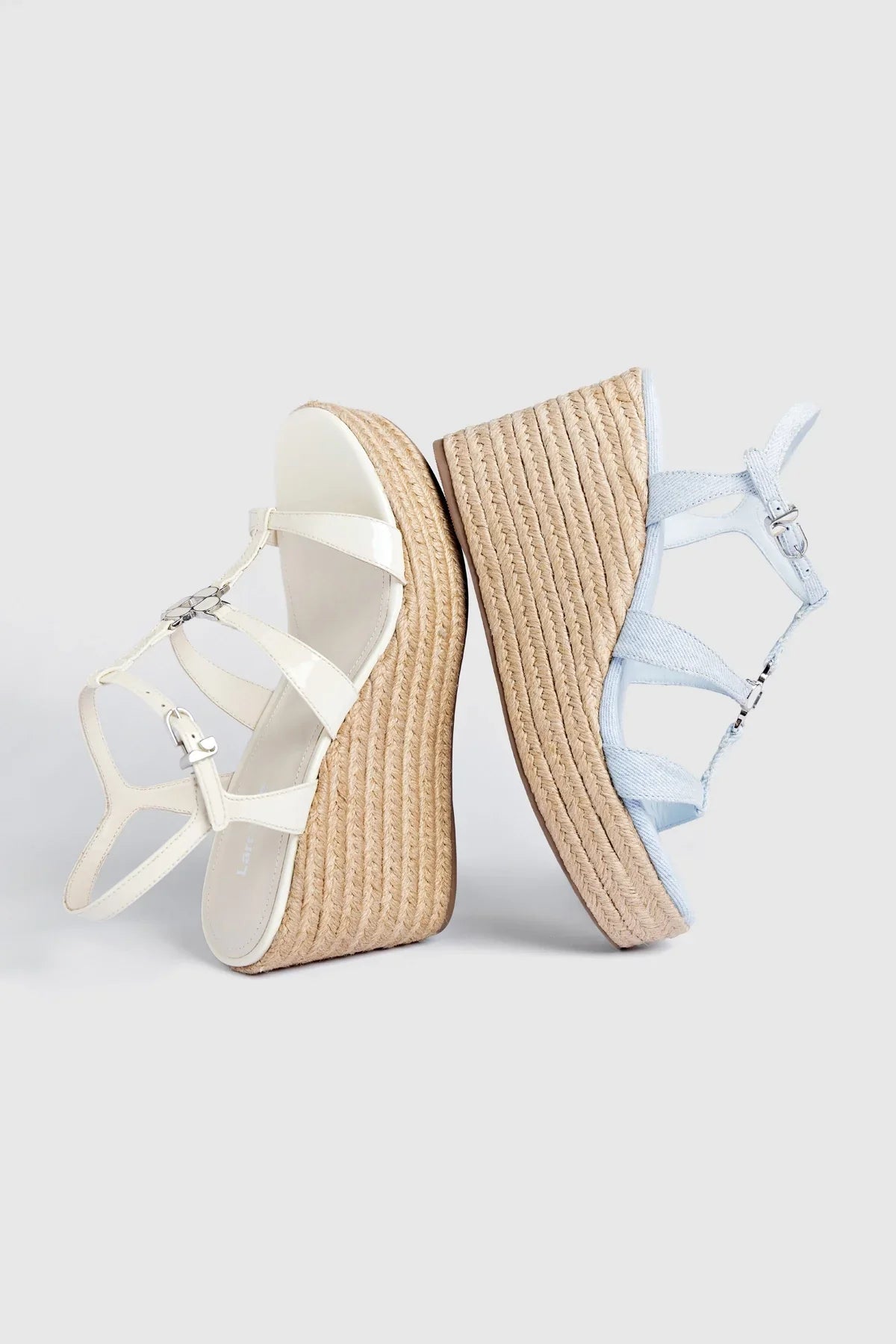 Hana Espadrille Sandal Ivory Leather - Larroude