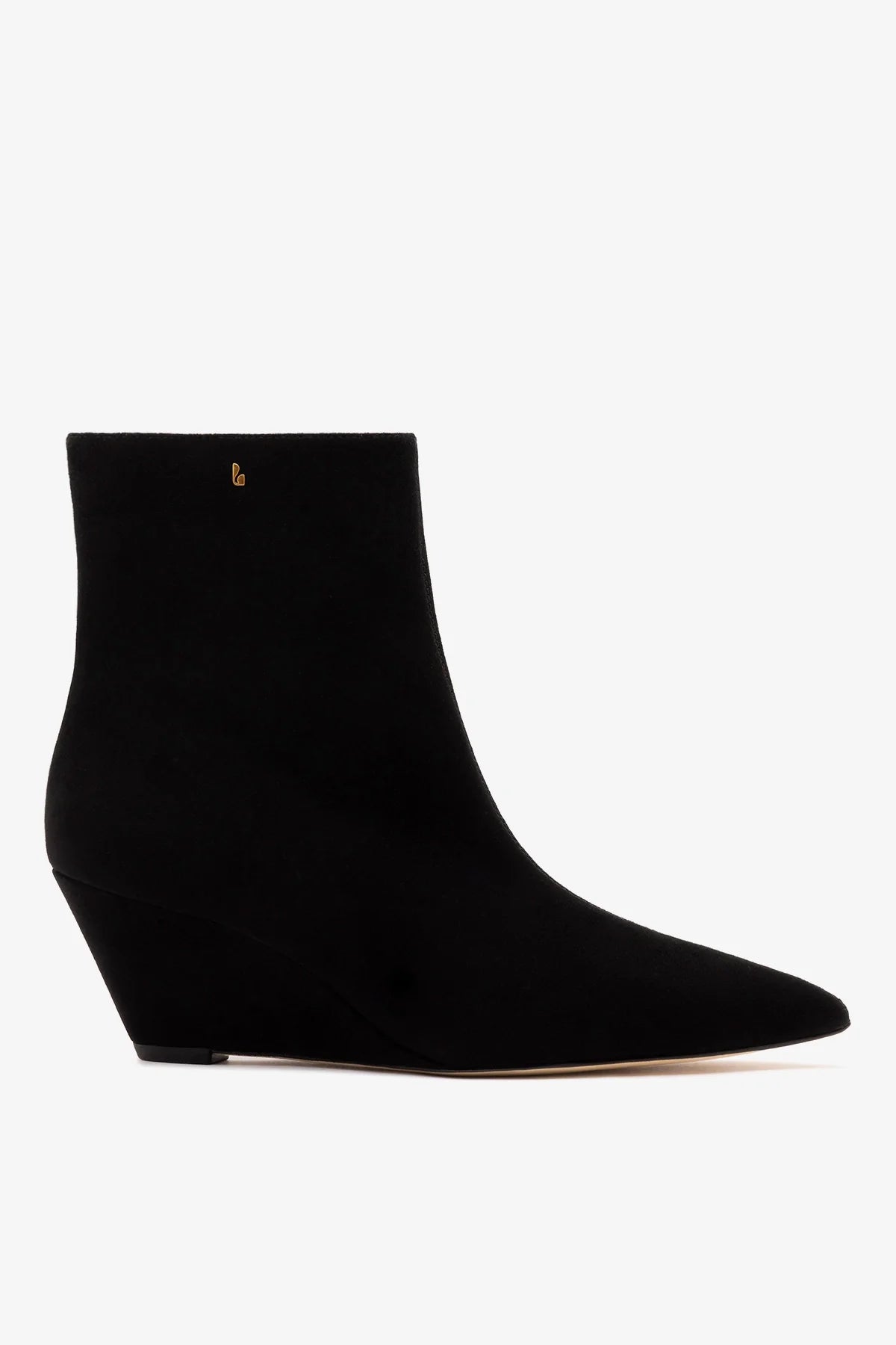 Loulou Boot Black Suede - Larroude