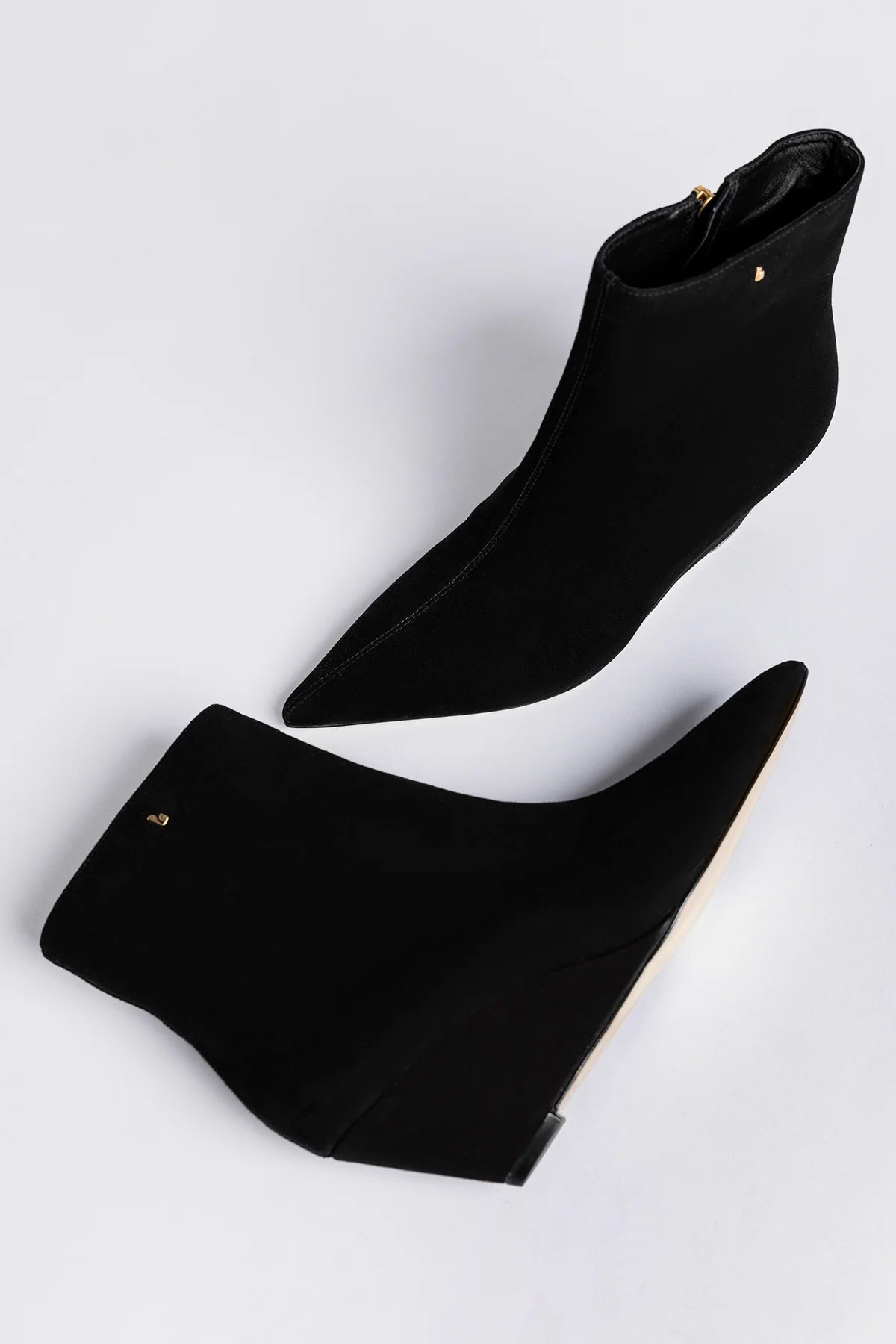 Loulou Boot Black Suede - Larroude
