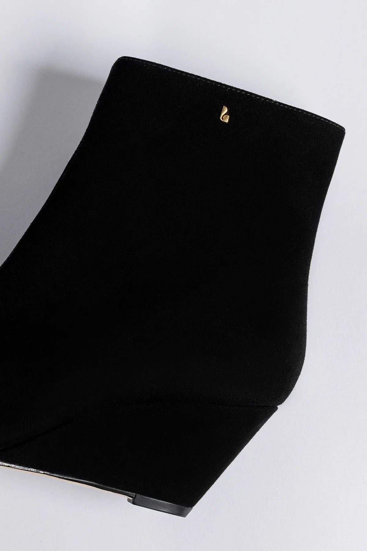 Loulou Boot Black Suede - Larroude