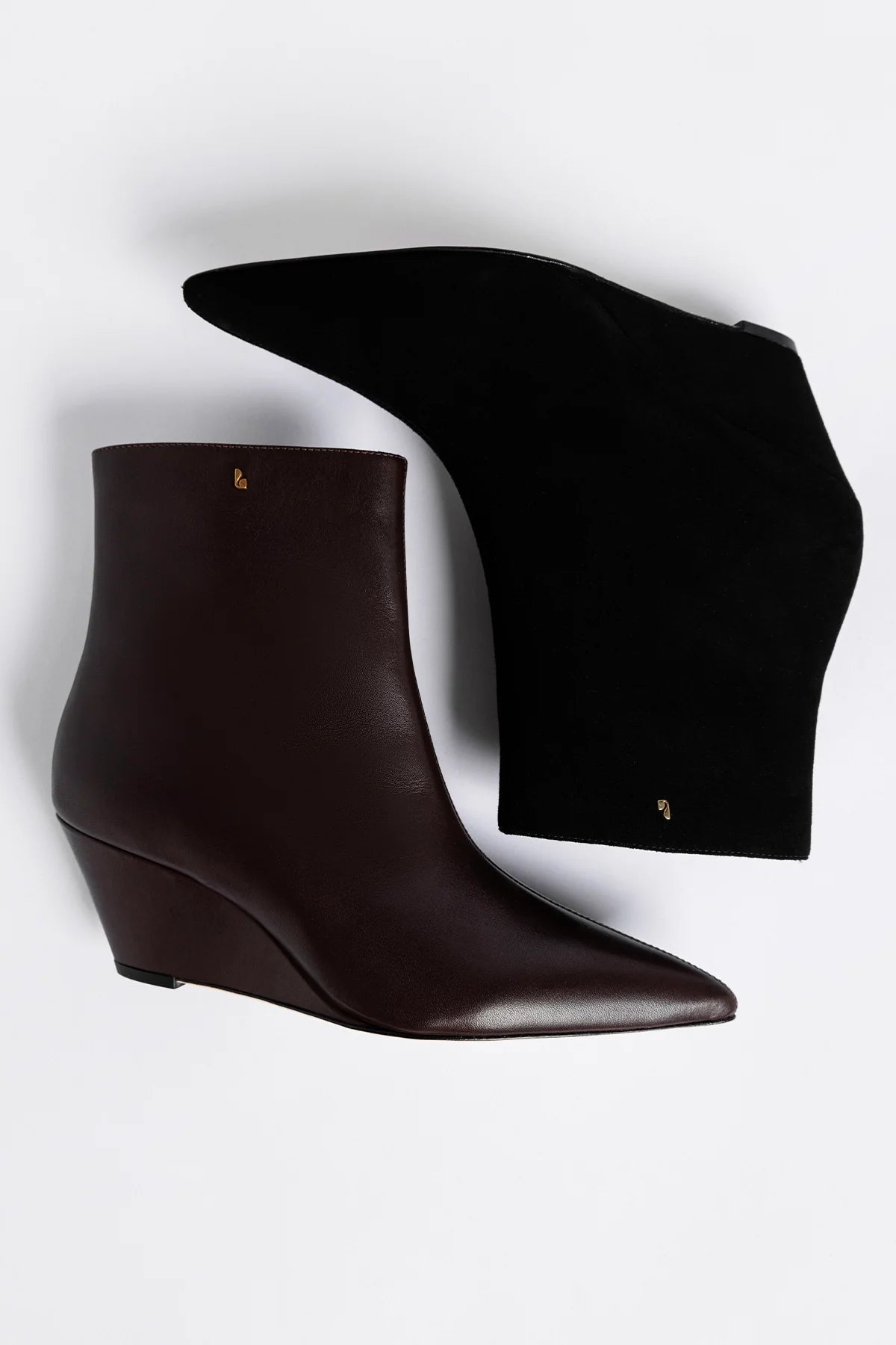 Loulou Boot Black Suede - Larroude