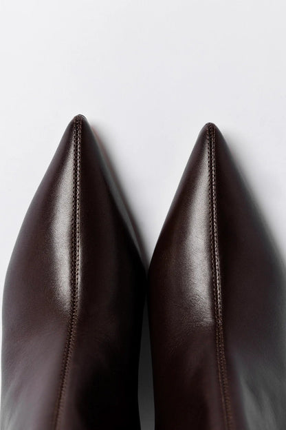 Loulou Boot Brown Leather - Larroude