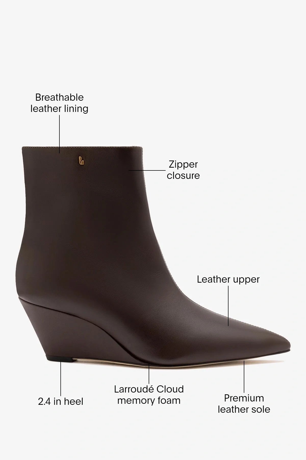 Loulou Boot Brown Leather - Larroude