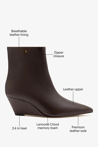 Loulou Boot Brown Leather - Larroude