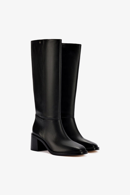 Ricky Boot In Black Leather - Larroude
