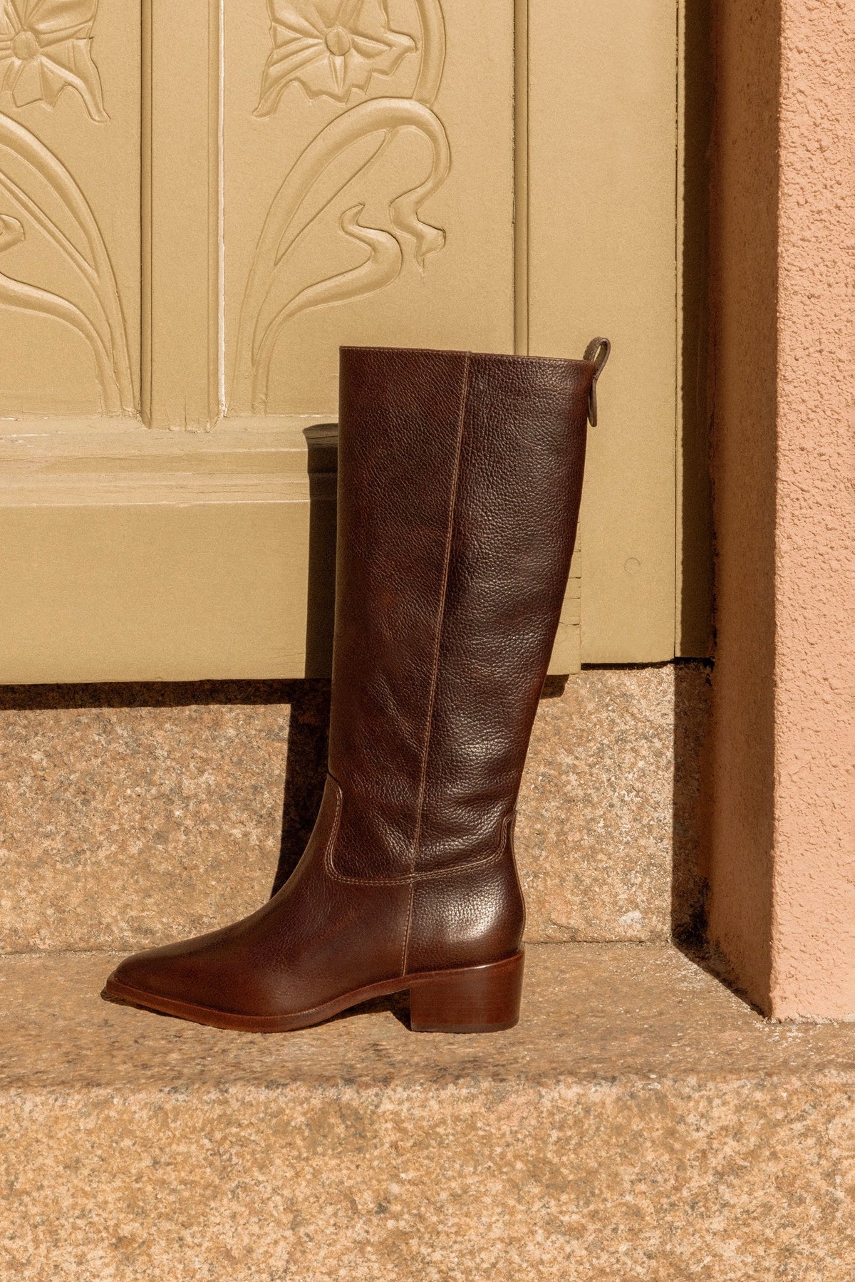 Florencia Boot In Brown Leather - Larroude