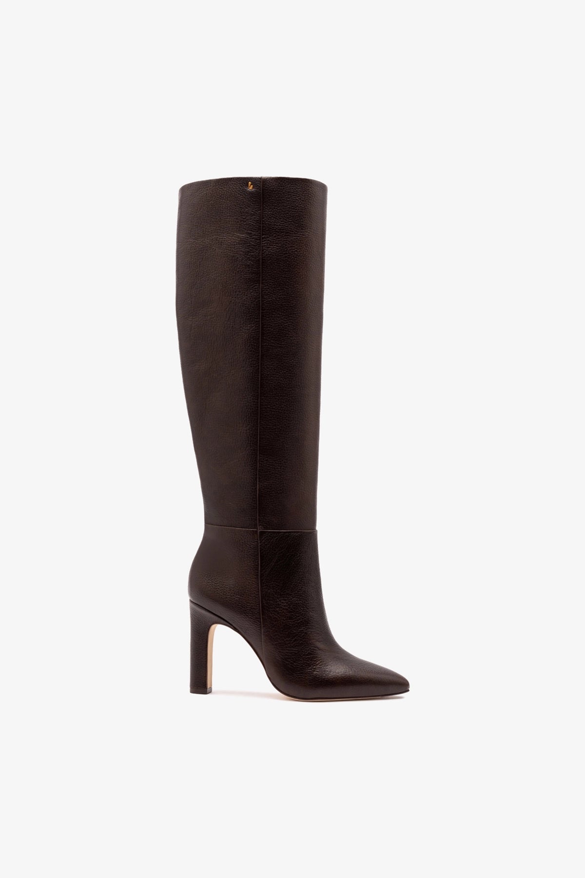 Cindy Hi Boot In Brown Leather - Larroude