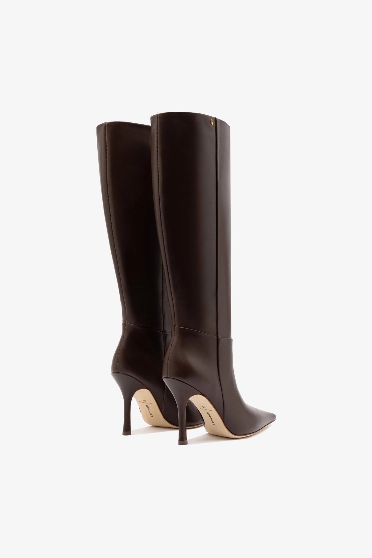 Carine Boot In Brown Leather - Larroude