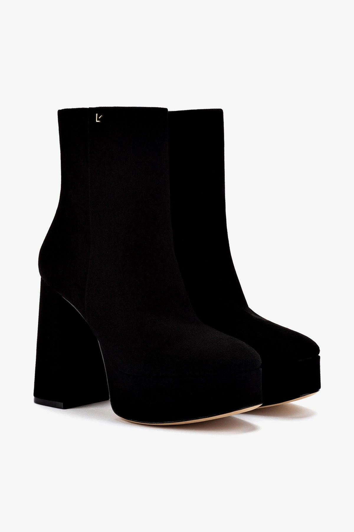 Dolly Boot In Black Suede - Larroude