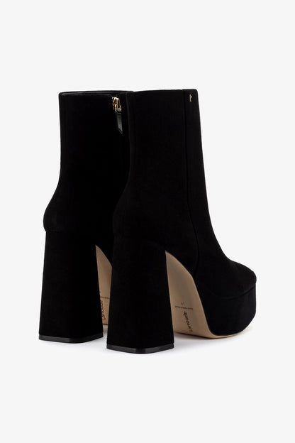 Dolly Boot In Black Suede - Larroude