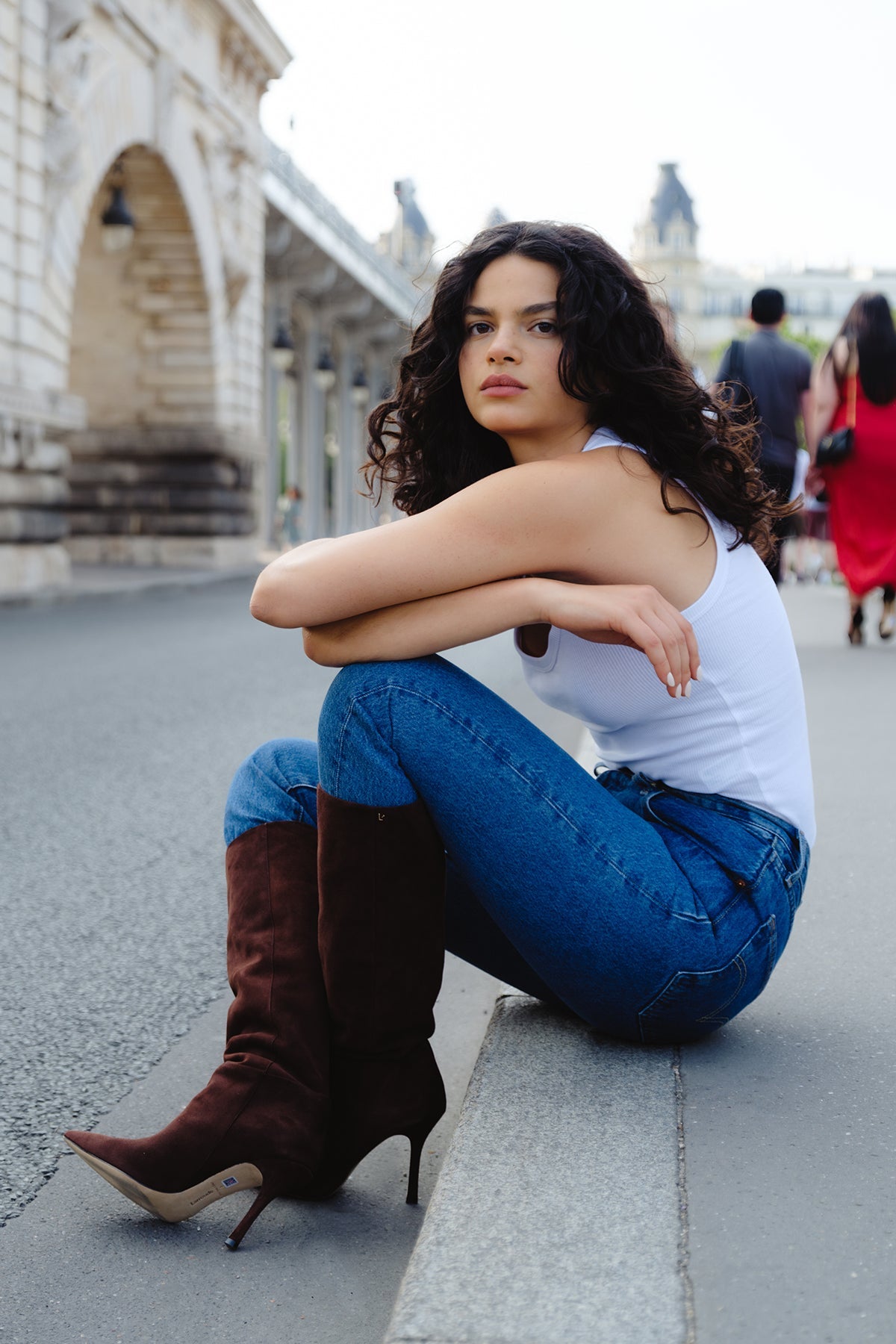 Kate Boot In Brown Suede - Larroude