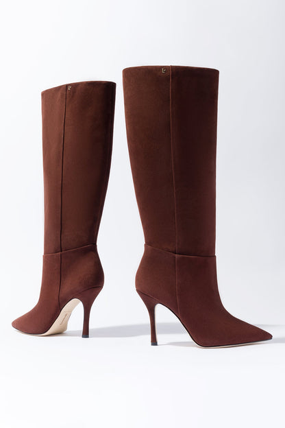 Kate Boot In Brown Suede - Larroude