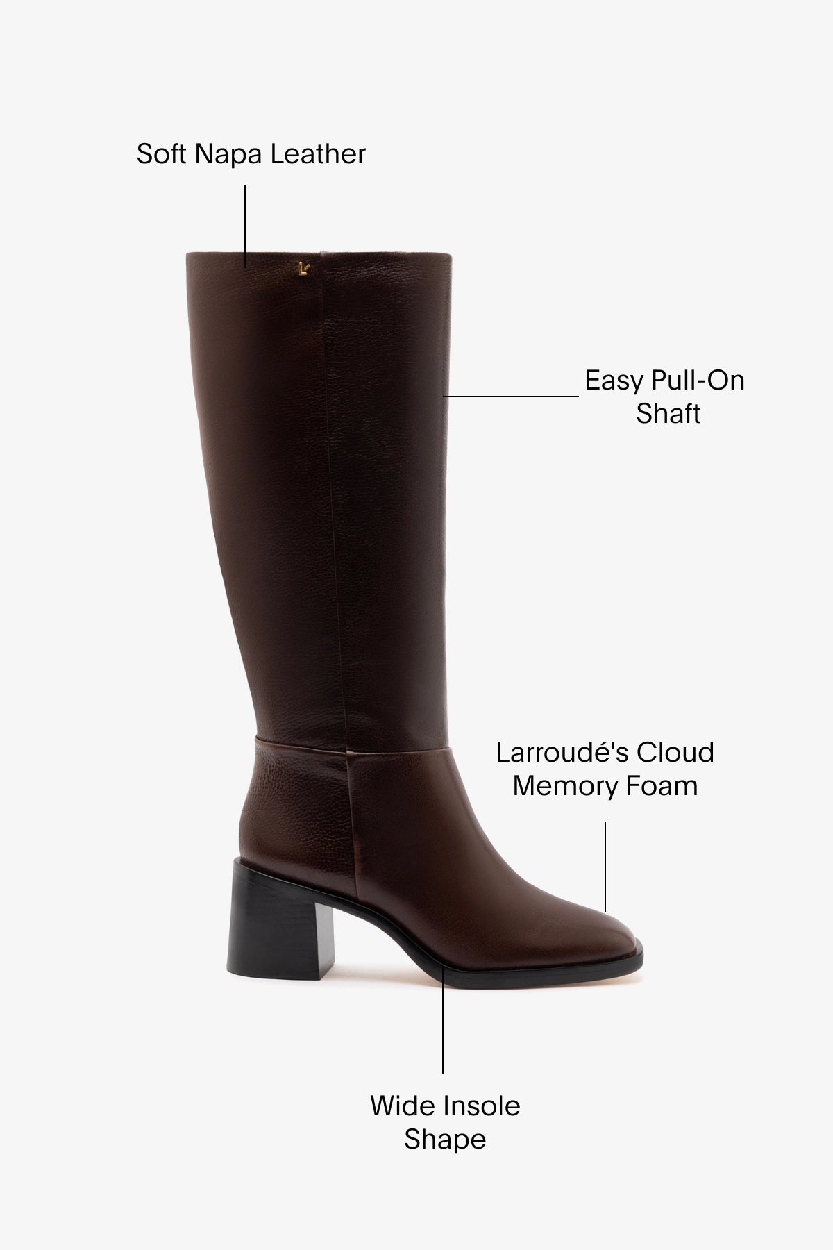 Ricky Boot In Brown Leather - Larroude