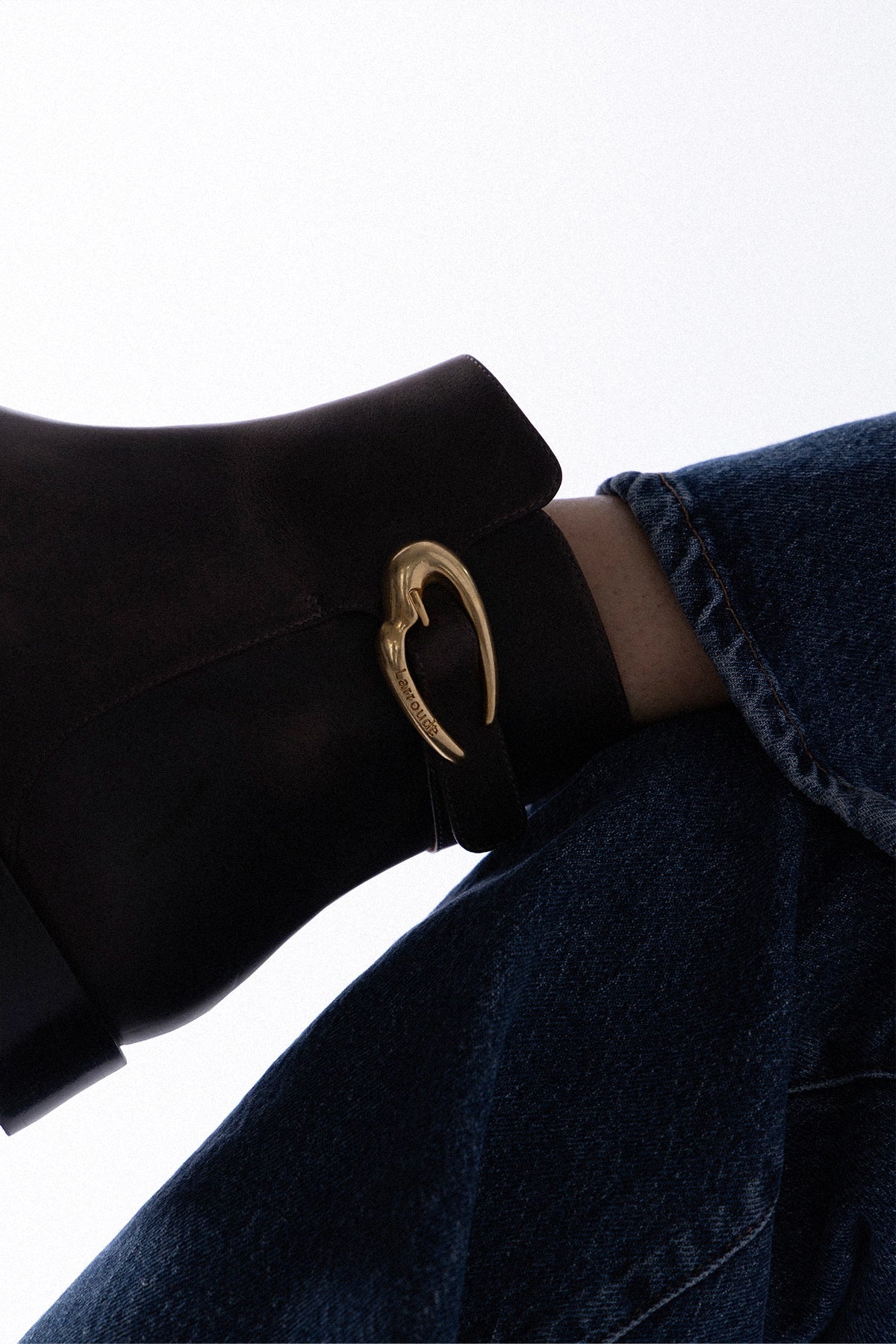 Anne Verona Low Boot Brown Leather - Larroude