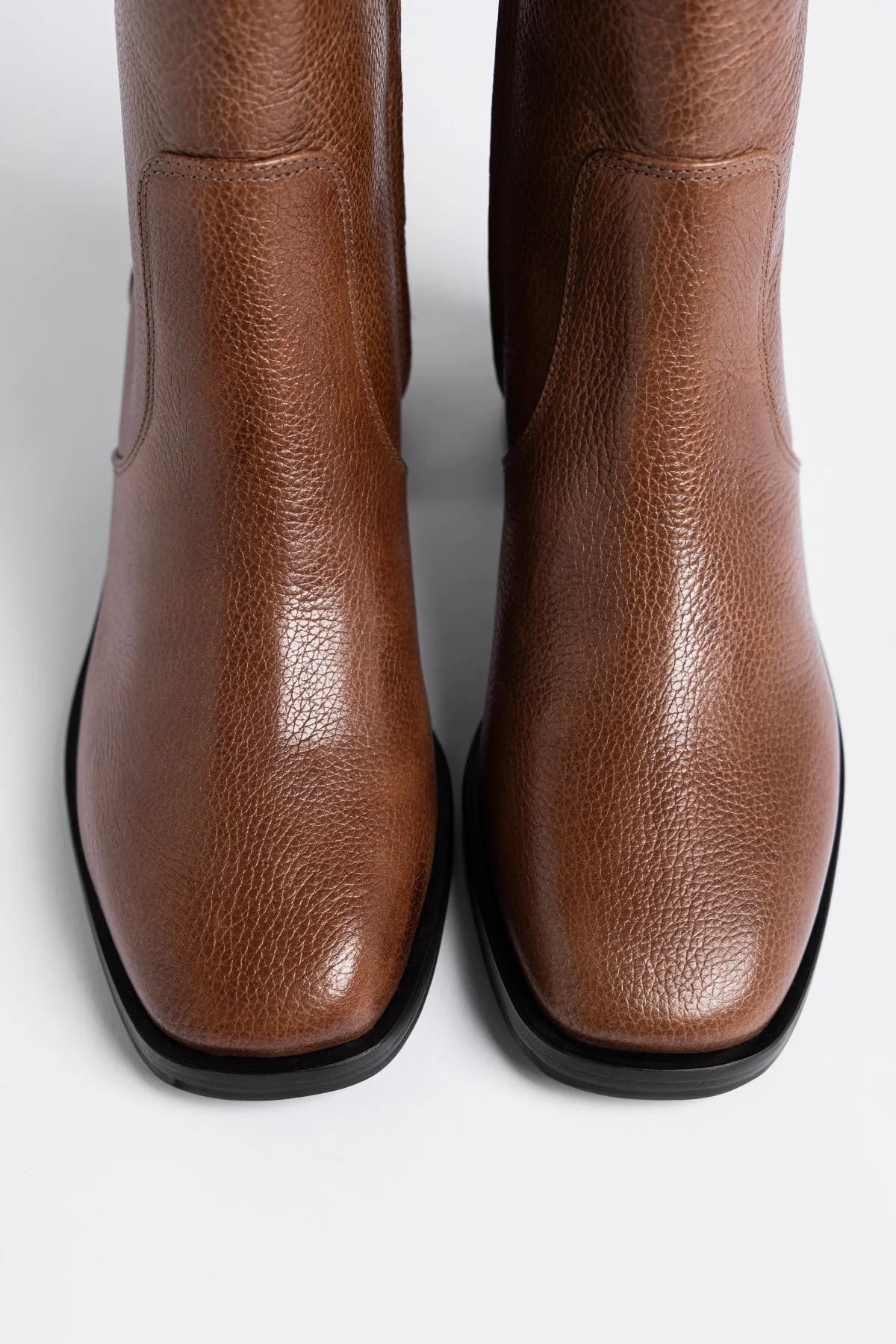 Mini Ricky Boot Burnt Umber Leather - Larroude