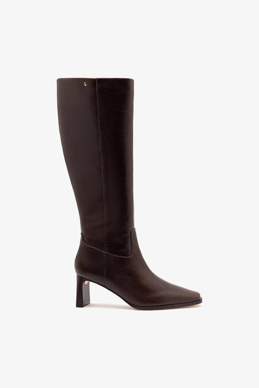 Alexis Boot Brown Leather - Larroude
