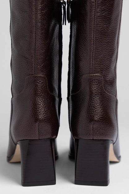 Alexis Boot Brown Leather - Larroude
