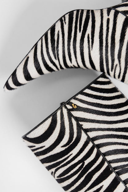 Georgia Boot Zebra Hair Leather - Larroude