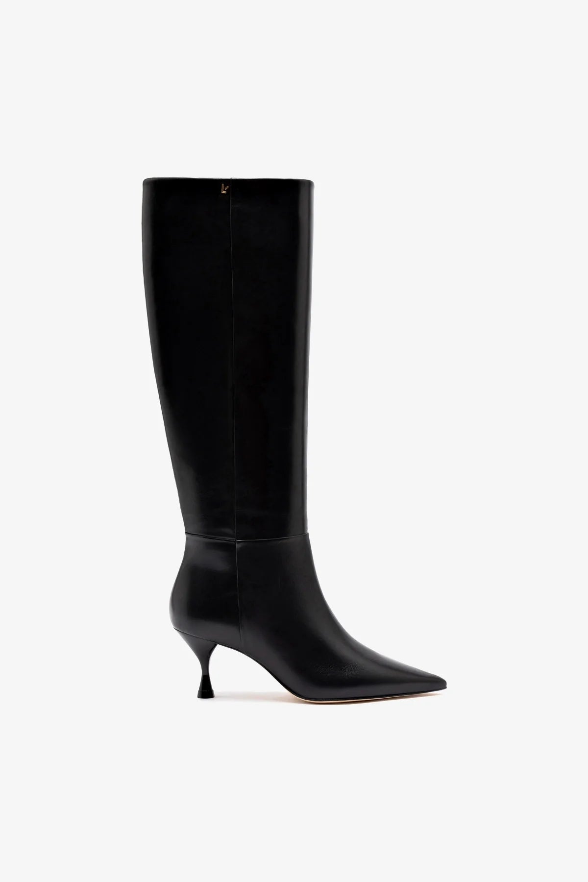 Georgia Boot In Black Leather - Larroude