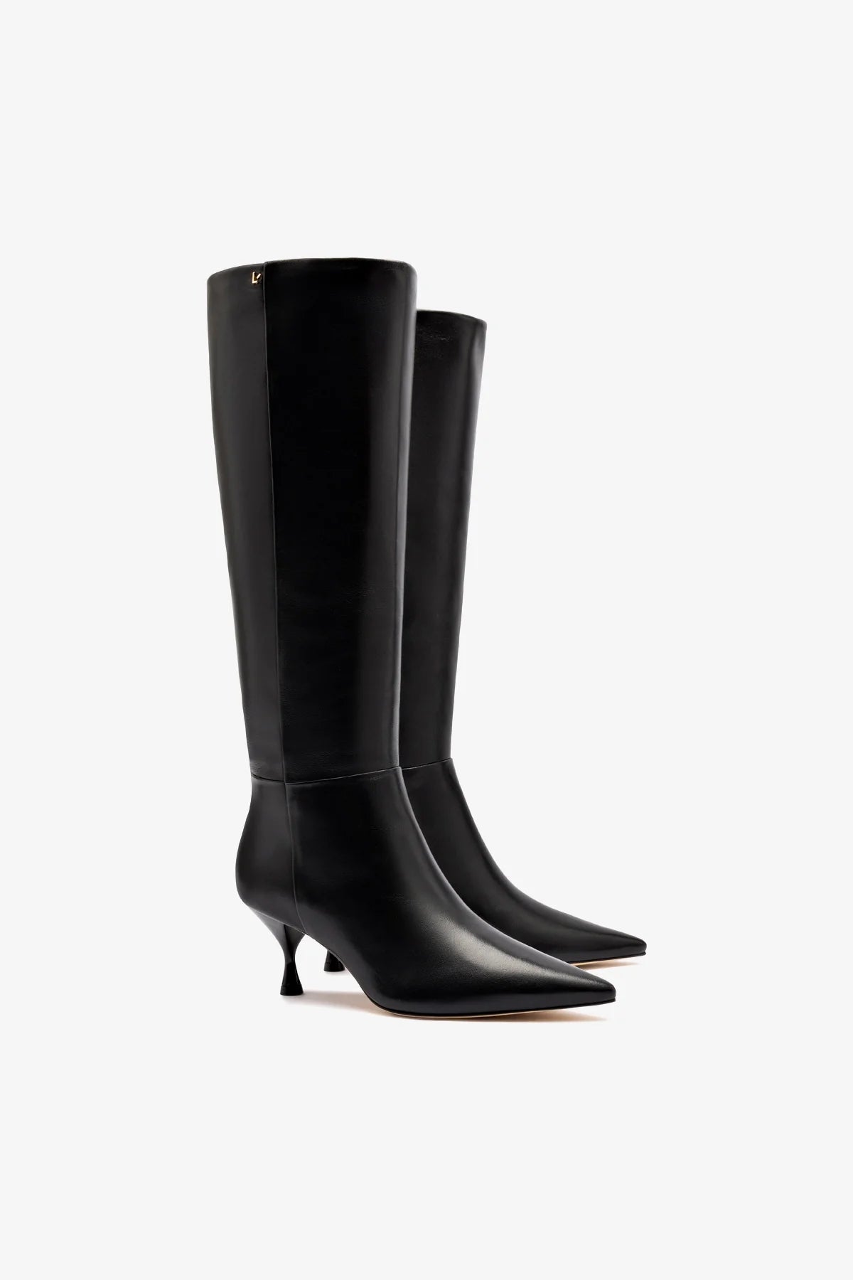 Georgia Boot In Black Leather - Larroude