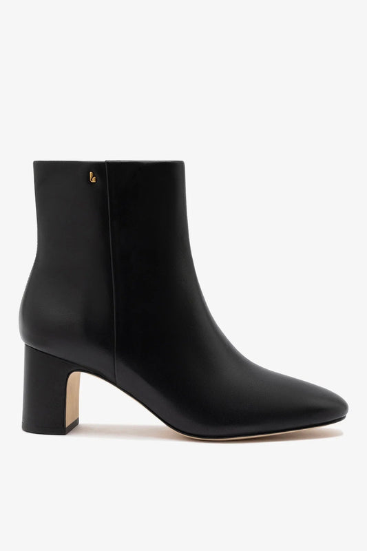 Gloria Boot Black Leather - Larroude