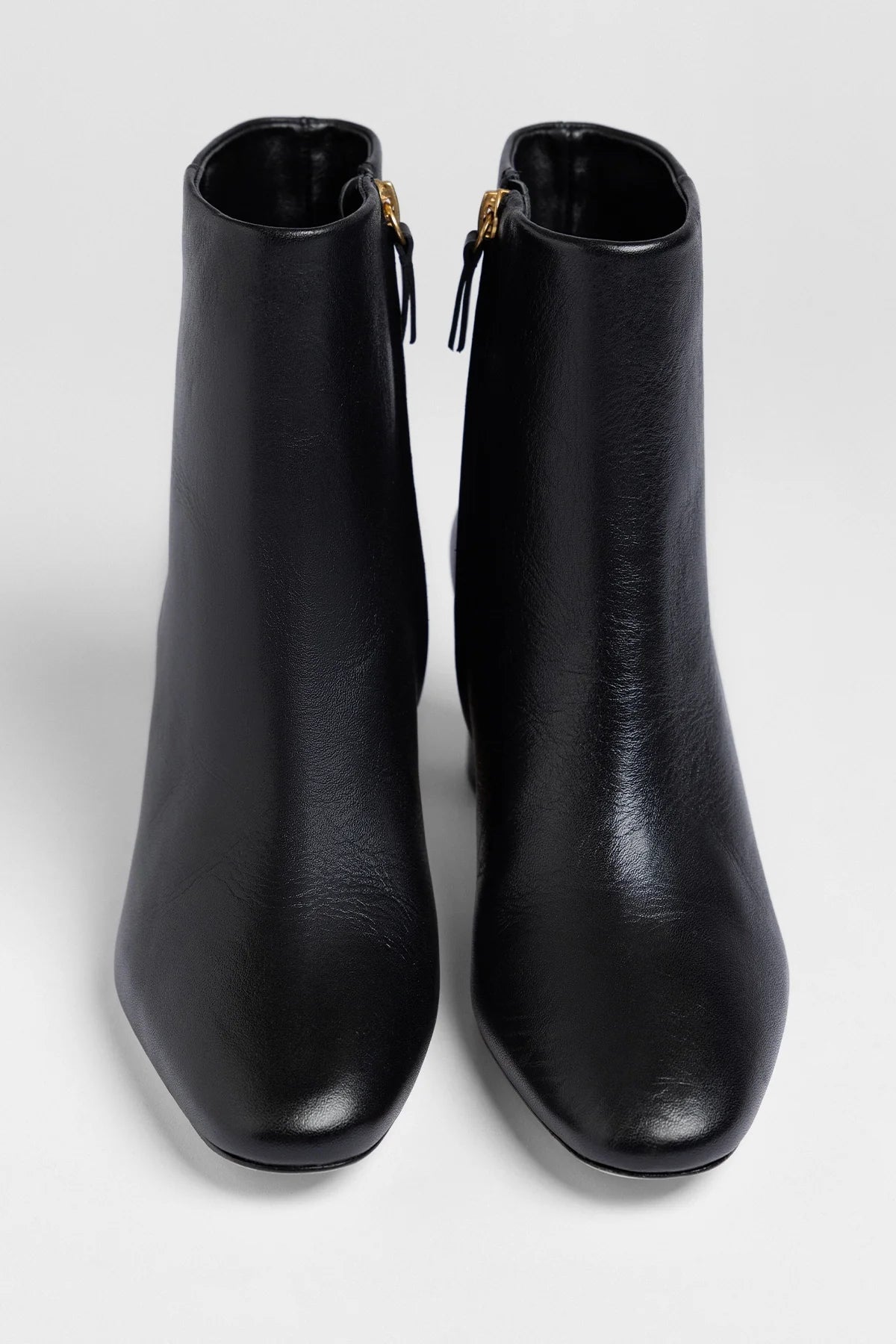 Gloria Boot Black Leather - Larroude