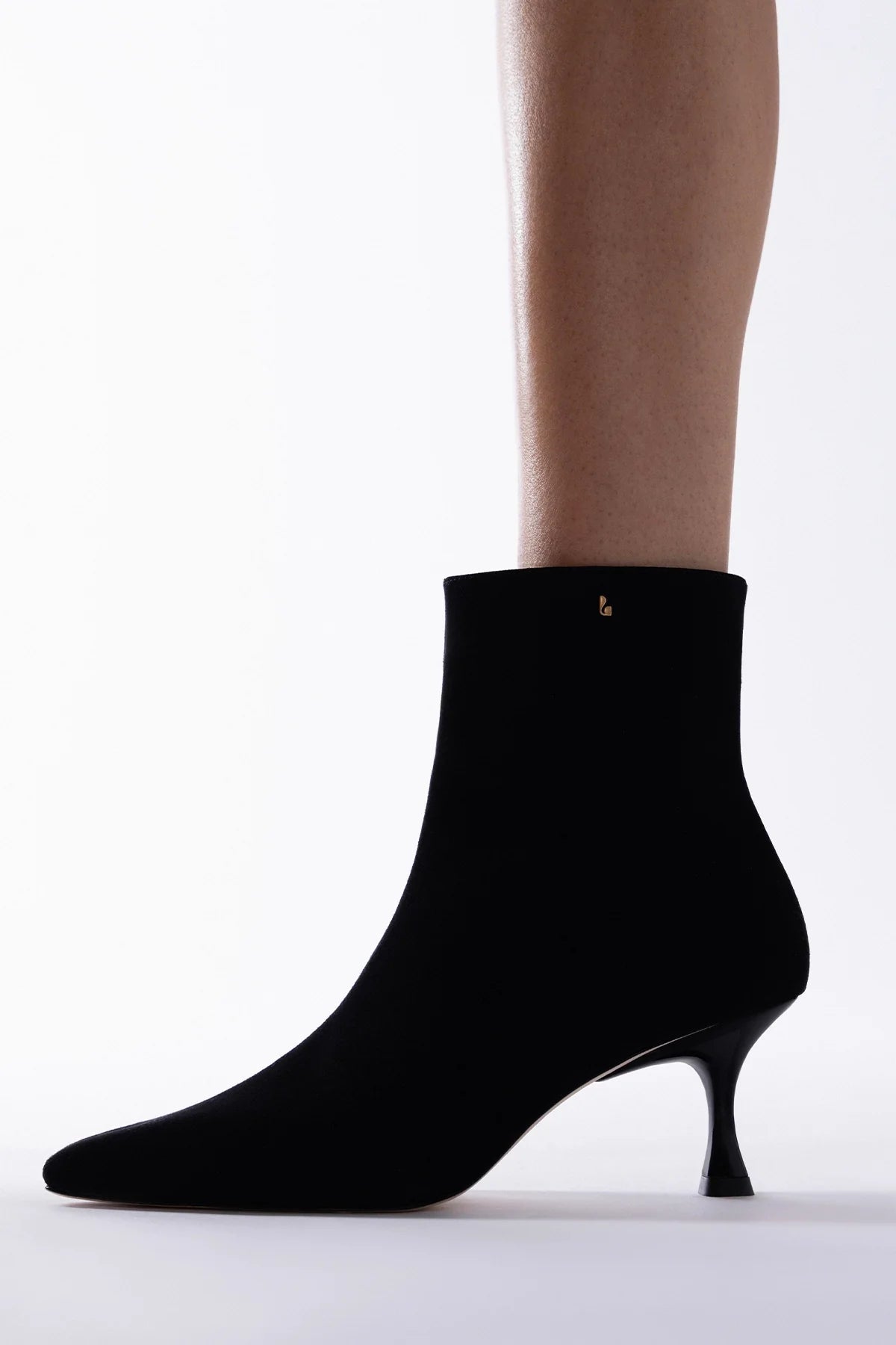Ines Boot Black Suede - Larroude