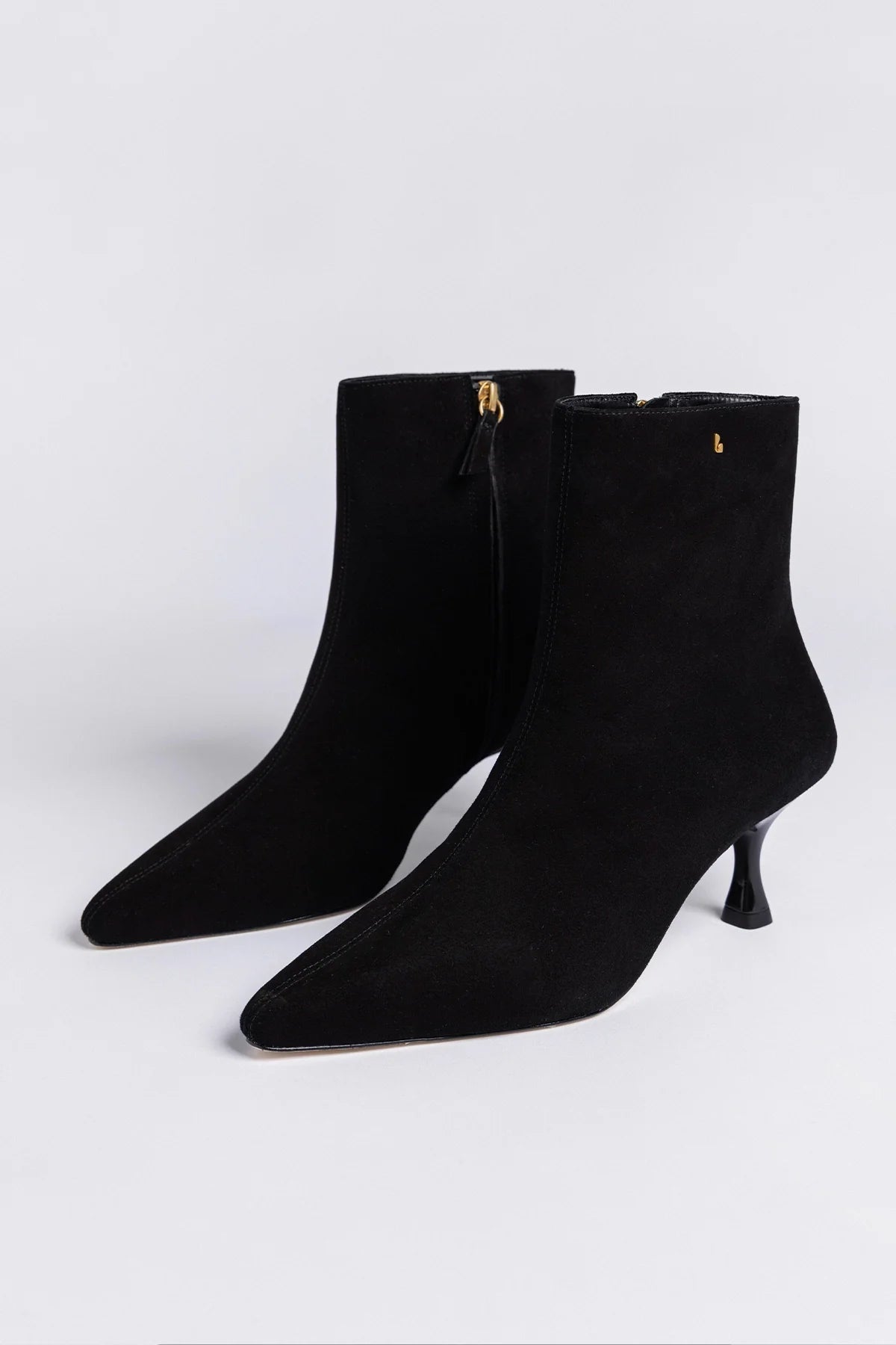 Ines Boot Black Suede - Larroude