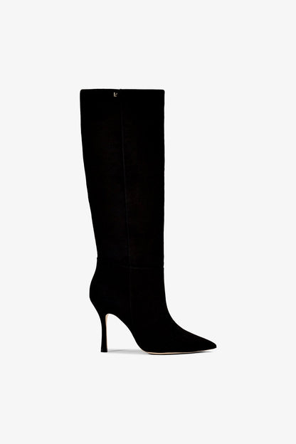 Kate Boot In Black Suede - Larroude