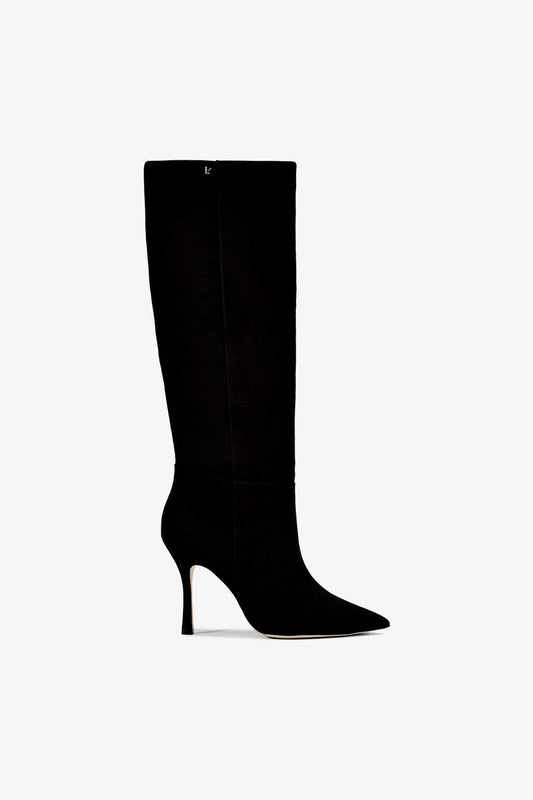 Kate Boot In Black Suede - Larroude