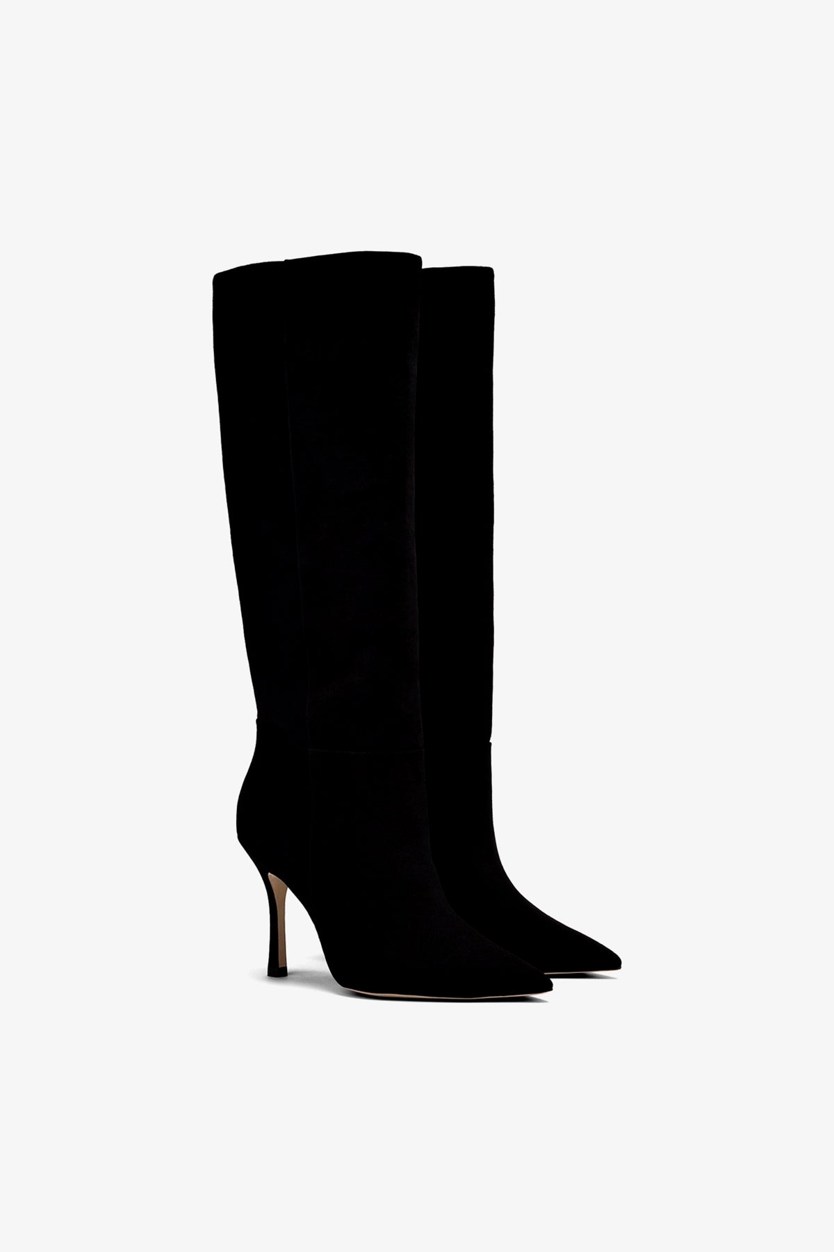 Kate Boot In Black Suede - Larroude