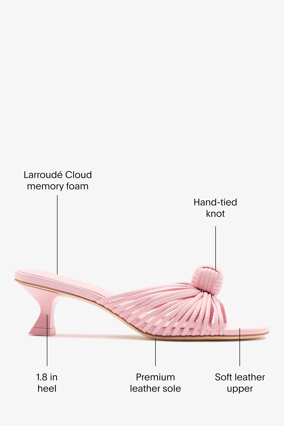 Valerie Mule Tulip Leather - Larroude