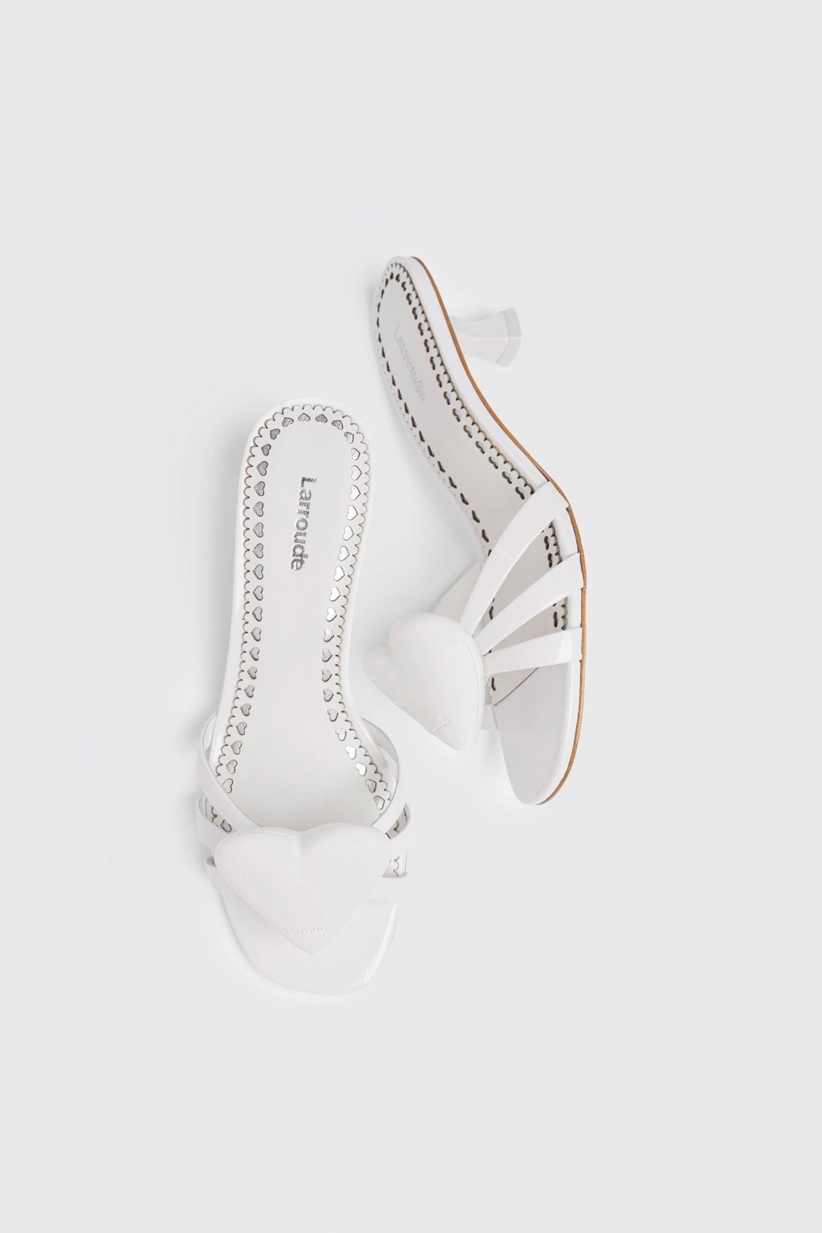 Amore Mule White Patent Leather - Larroude