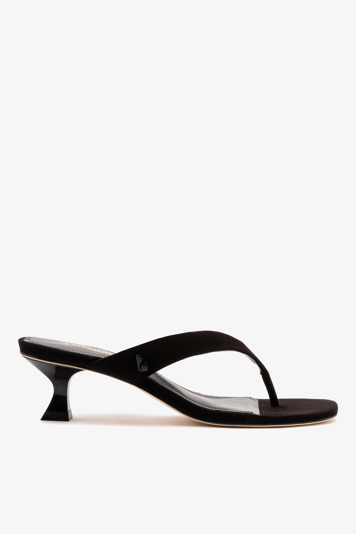 Gaia Low In Black Leather - Larroude