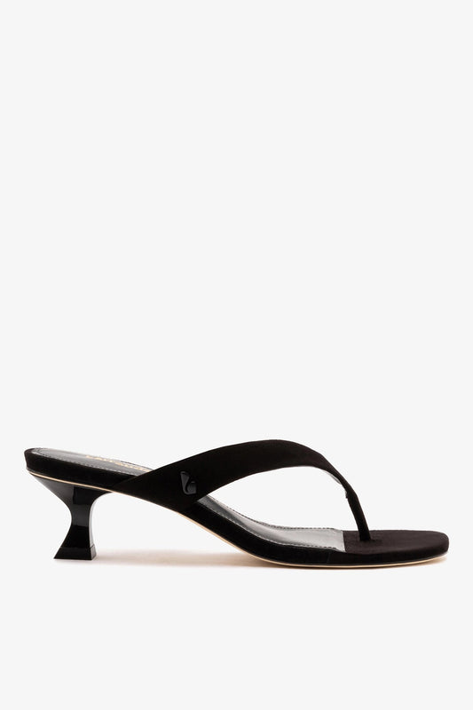 Gaia Low In Black Leather - Larroude