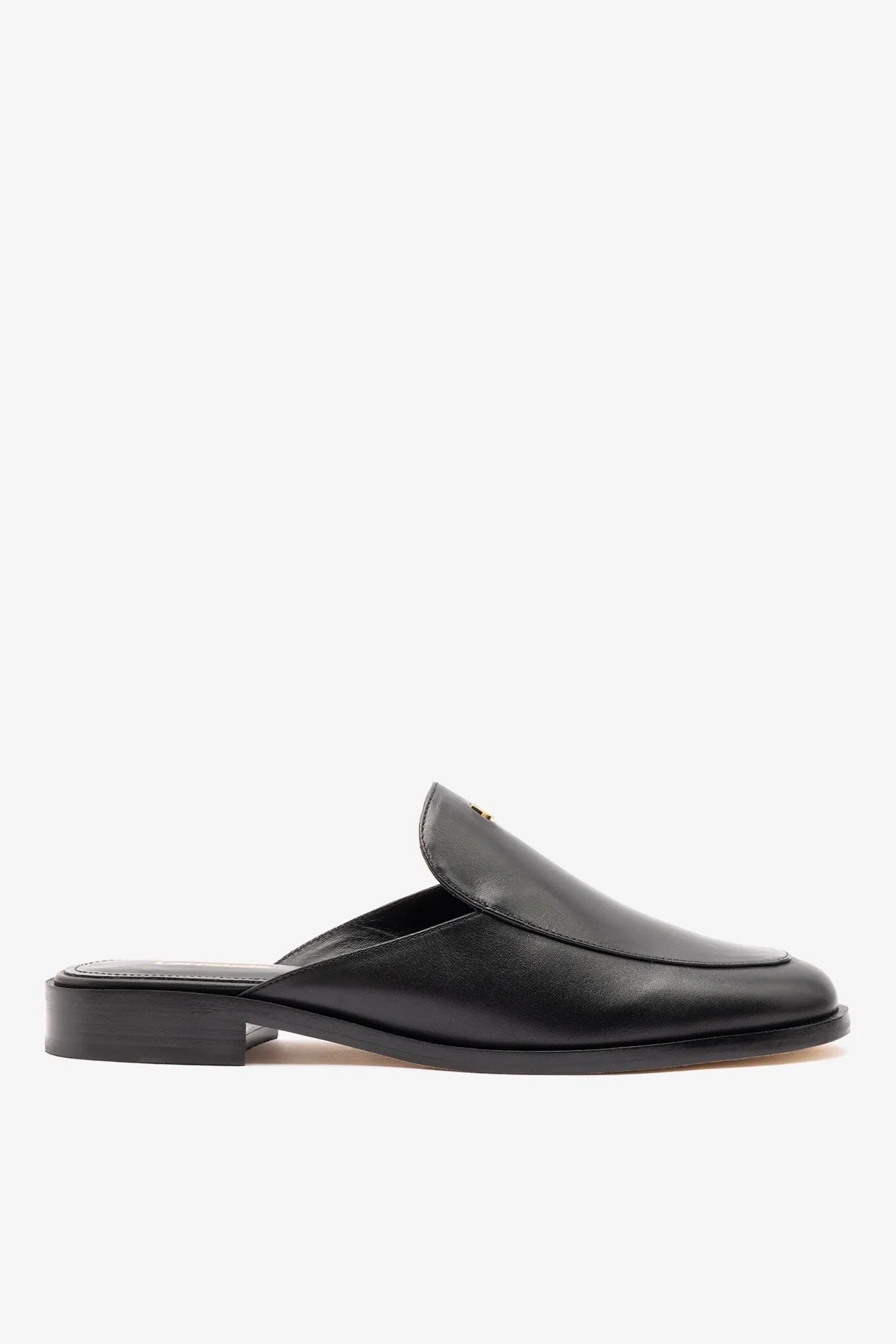Margaux Mule Black Leather - Larroude