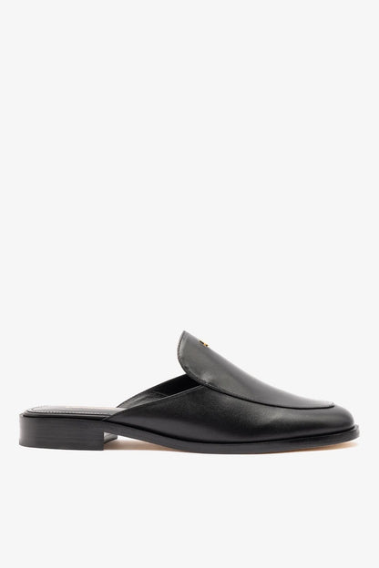 Margaux Mule Black Leather - Larroude