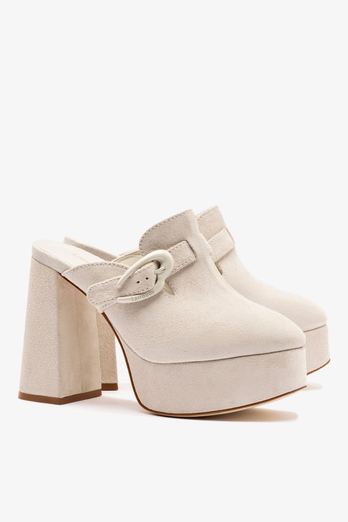 Dolly Verona Clog In Mushroom Grey Suede - Larroude