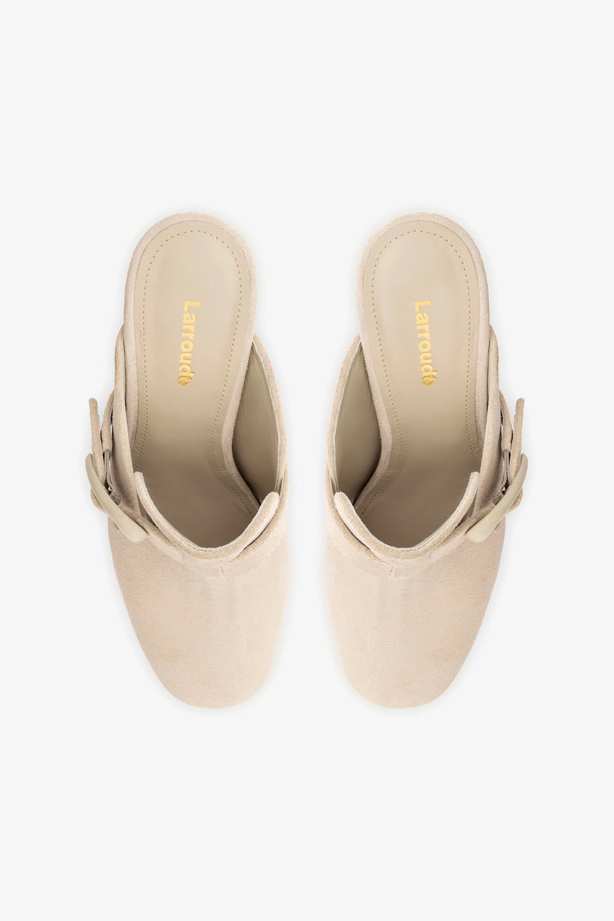 Dolly Verona Clog In Mushroom Grey Suede - Larroude