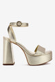 Platina Metallic Leather