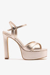 Champagne Metallic Leather