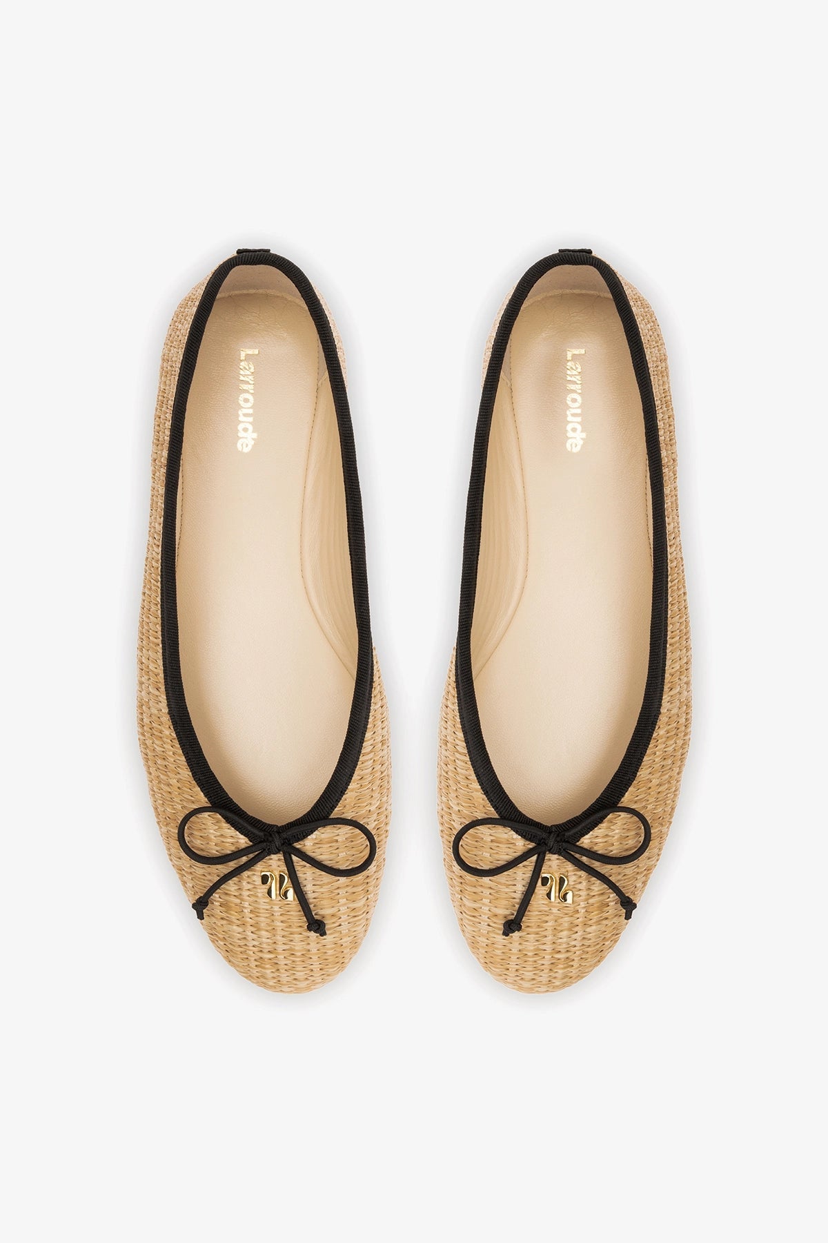 Pavlova Ballet Flat Natural Raffia - Larroude