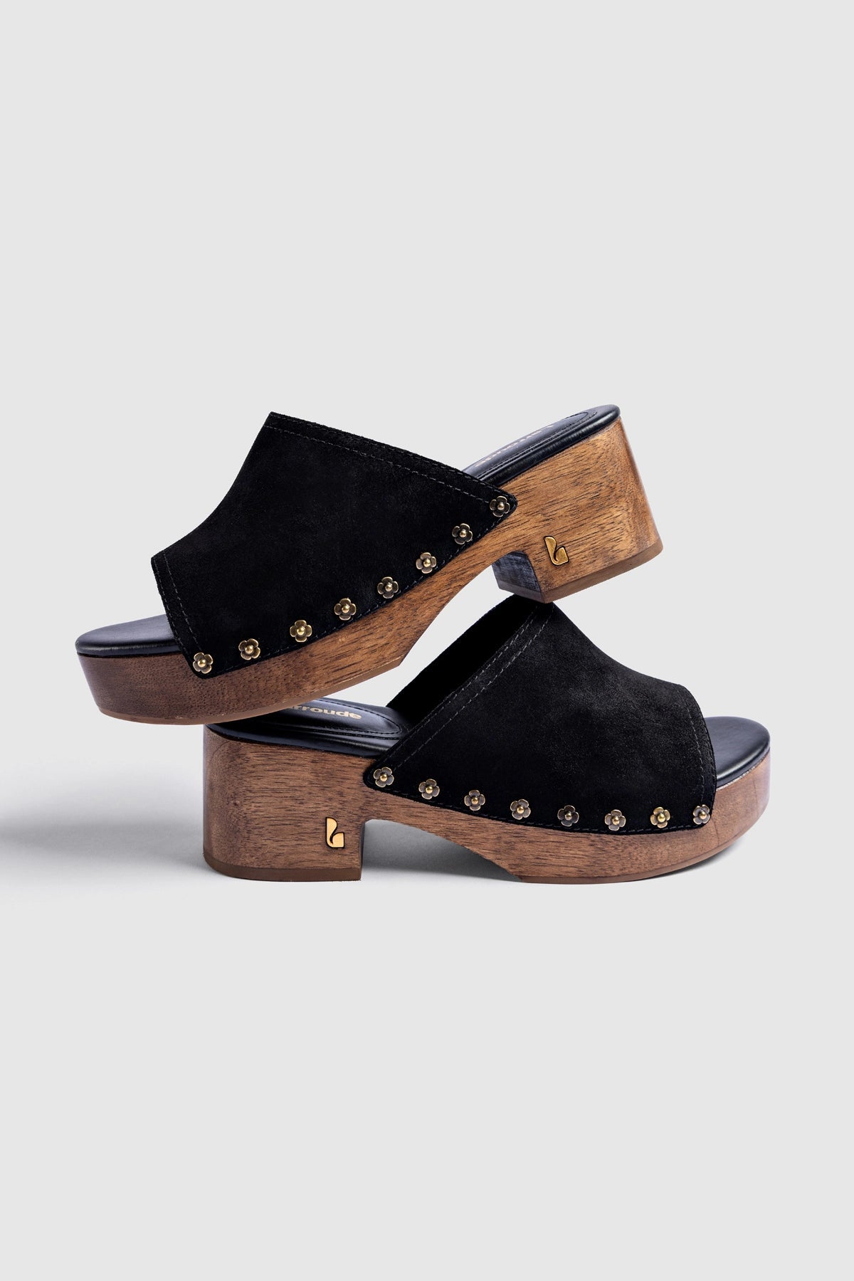 Willow Mule Black Suede - Larroude