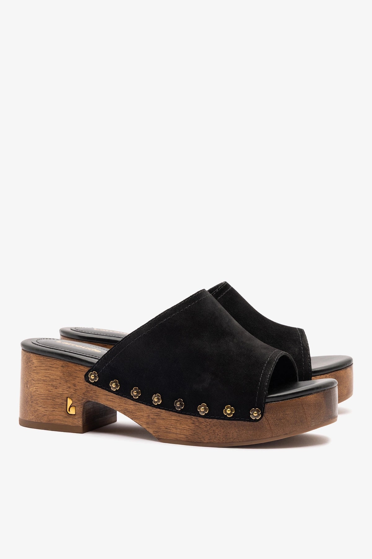 Willow Mule Black Suede - Larroude