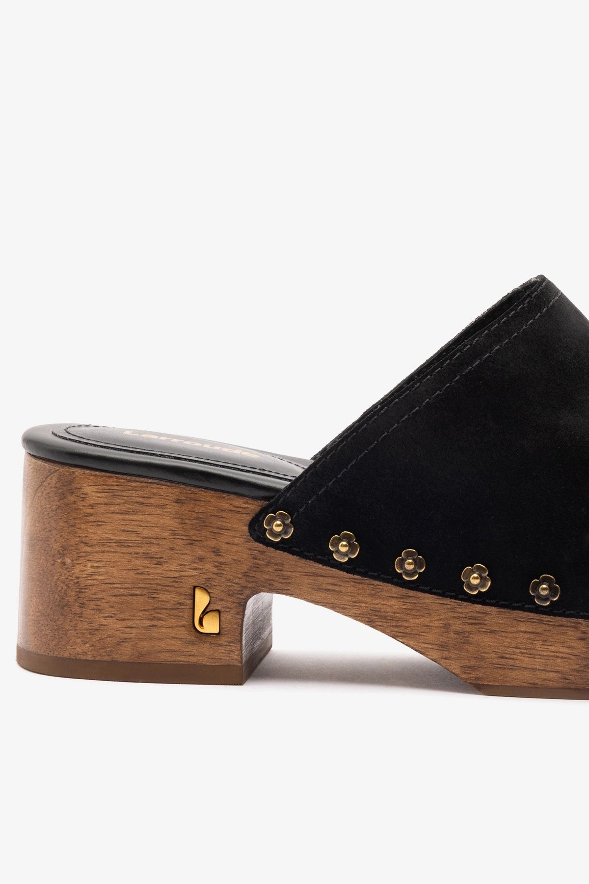 Willow Mule Black Suede - Larroude